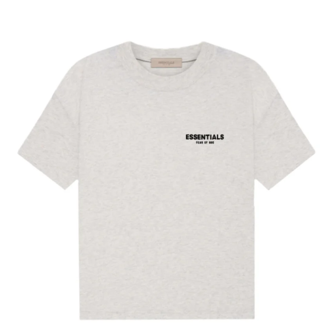 T-Shirt Essentials Fear of God Gris Clair - face