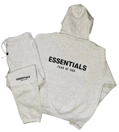Survêtement Essentials Gris Clair - dos