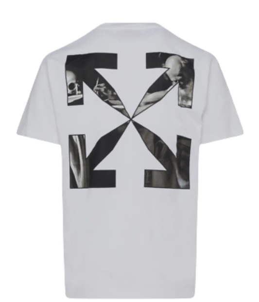 T-Shirt Off-White Caravaggio Arrow Blanc - dos
