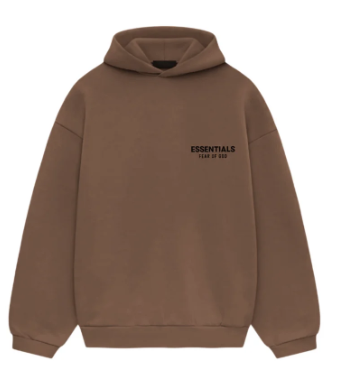 Hoodie Essentials Marron