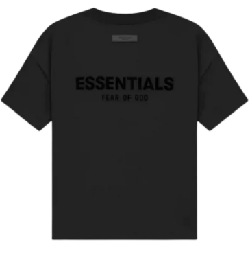 T-Shirt Essentials Fear of God Noir - dos
